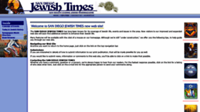 What Sdjewishtimes.com website looked like in 2019 (4 years ago)