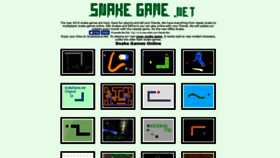 What Snakegame.net website looked like in 2019 (4 years ago)