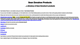 What Seandonahoeproducts.com website looked like in 2019 (4 years ago)
