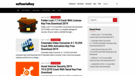 What Softserialkey.net website looked like in 2019 (4 years ago)