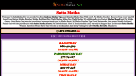 What Sattamatka.net website looked like in 2019 (4 years ago)