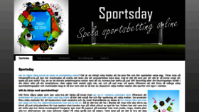 What Sportsday.se website looked like in 2019 (4 years ago)