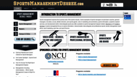What Sportsmanagementdegree.org website looked like in 2019 (4 years ago)
