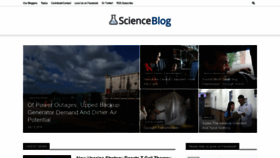 What Scienceblog.com website looked like in 2019 (4 years ago)