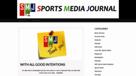 What Sportsmediajournal.com website looked like in 2019 (4 years ago)