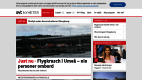 What Svtnyheter.se website looked like in 2019 (4 years ago)