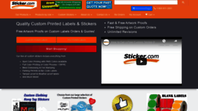 What Sticker.com website looked like in 2019 (4 years ago)