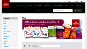 What Shop.abrsm.org website looked like in 2019 (4 years ago)