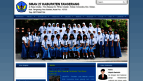 What Sman27kabtangerang.sch.id website looked like in 2019 (4 years ago)