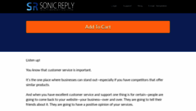 What Sonicreply.com website looked like in 2019 (4 years ago)