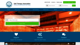 What Salttherapyassociation.org website looked like in 2019 (4 years ago)