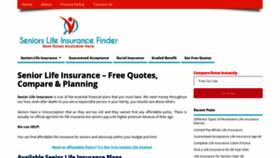 What Seniorslifeinsurancefinder.com website looked like in 2019 (4 years ago)