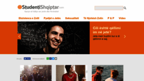 What Studentishqiptar.com website looked like in 2019 (4 years ago)