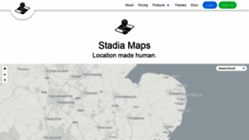 What Stadiamaps.com website looked like in 2019 (4 years ago)