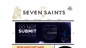 What Sevensaintsbar.com website looked like in 2019 (4 years ago)