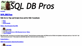 What Sqldbpros.com website looked like in 2019 (4 years ago)