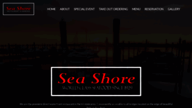 What Seashorerestaurant.com website looked like in 2019 (4 years ago)
