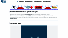 What Spruch-des-tages.org website looked like in 2019 (4 years ago)