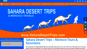 What Saharadeserttrips.com website looked like in 2019 (4 years ago)