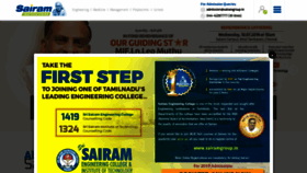 What Sairamgroup.in website looked like in 2019 (4 years ago)
