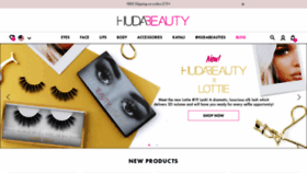 What Shophudabeauty.com website looked like in 2019 (4 years ago)