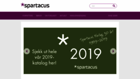 What Spartacus.no website looked like in 2019 (4 years ago)