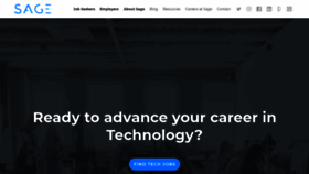 What Sagerecruiting.me website looked like in 2019 (4 years ago)