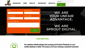 What Sprout-digital.com website looked like in 2019 (4 years ago)