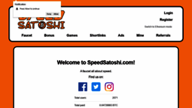 What Speedsatoshi.com website looked like in 2019 (4 years ago)