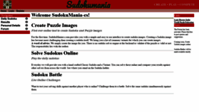 What Sudokumaniacs.com website looked like in 2019 (4 years ago)