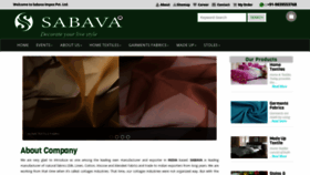 What Sabava.com website looked like in 2019 (4 years ago)