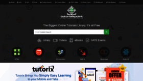 What Store.tutorialspoint.com website looked like in 2019 (4 years ago)