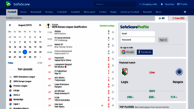 What Sofascore1.com website looked like in 2019 (4 years ago)