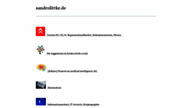What Sandrolittke.de website looked like in 2019 (4 years ago)