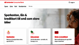 What Santanderconsumer.se website looked like in 2019 (4 years ago)