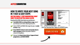What Speedsongwriting.com website looked like in 2019 (4 years ago)