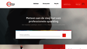 What Syntra-limburg.be website looked like in 2019 (4 years ago)