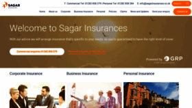 What Sagarinsurances.co.uk website looked like in 2019 (4 years ago)