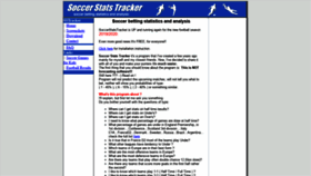 What Soccerstatstracker.com website looked like in 2019 (4 years ago)