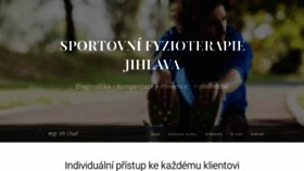 What Sportfyzioterapie.cz website looked like in 2019 (4 years ago)