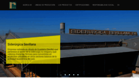 What Siderurgicasevillana.com website looked like in 2019 (4 years ago)