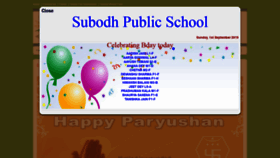 What Subodhpublicschool.com website looked like in 2019 (4 years ago)