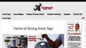 What Strongassettags.com website looked like in 2019 (4 years ago)