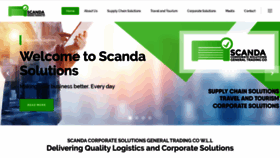What Scandasolutions.com website looked like in 2019 (6 years ago)
