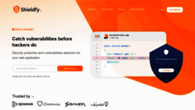 What Shieldfy.com website looked like in 2019 (4 years ago)