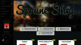 What Spoune.com website looked like in 2019 (4 years ago)