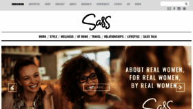 What Sassmagazine.com website looked like in 2019 (4 years ago)