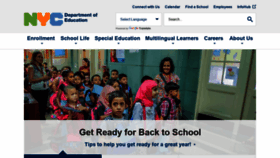 What Schools.nyc.gov website looked like in 2019 (4 years ago)