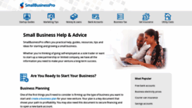 What Smallbusinesspro.co.uk website looked like in 2019 (4 years ago)