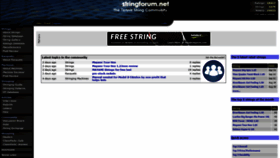 What Stringforum.net website looked like in 2019 (4 years ago)